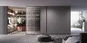 تصميم خزانة غرفة النوم الرئيسية الكبيرة باللون الرمادي OBW22-M01