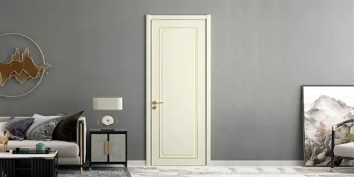 Matte Ivory White Painting Wood Door YDG091D